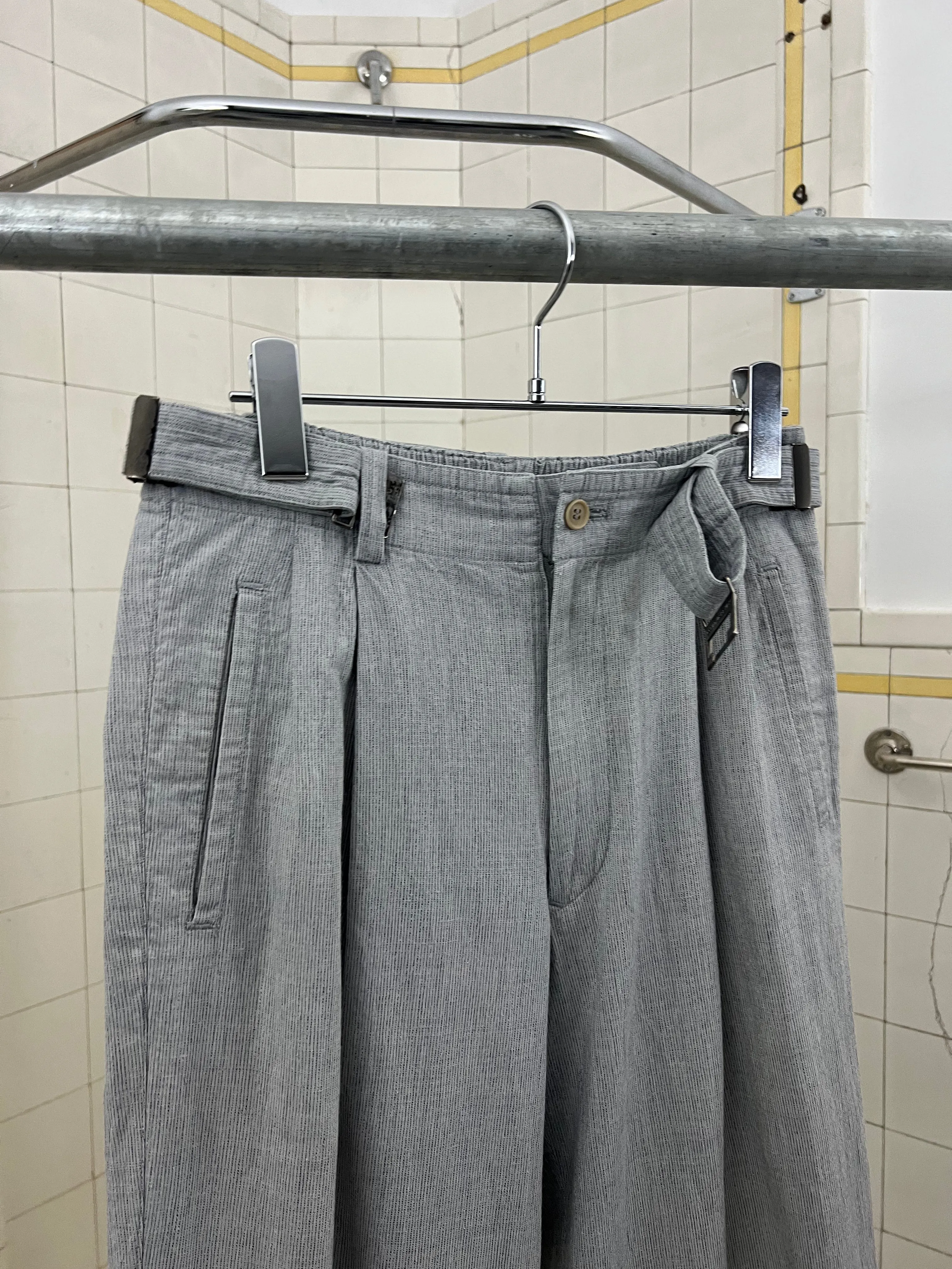 1980s Issey Miyake Belted Cropped Trousers - Size S