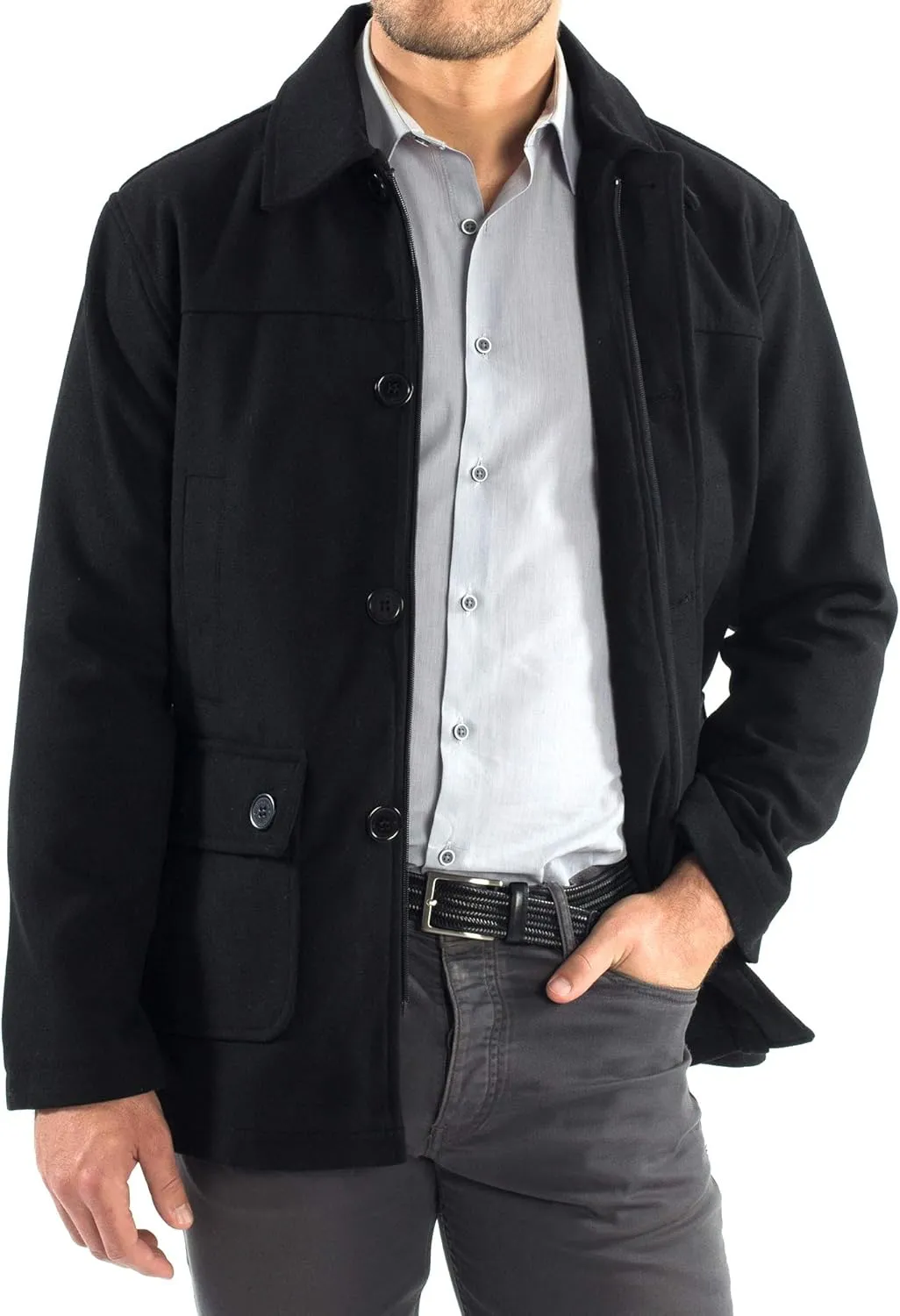 Alpine Swiss Wyatt Mens Classic Barn Coat