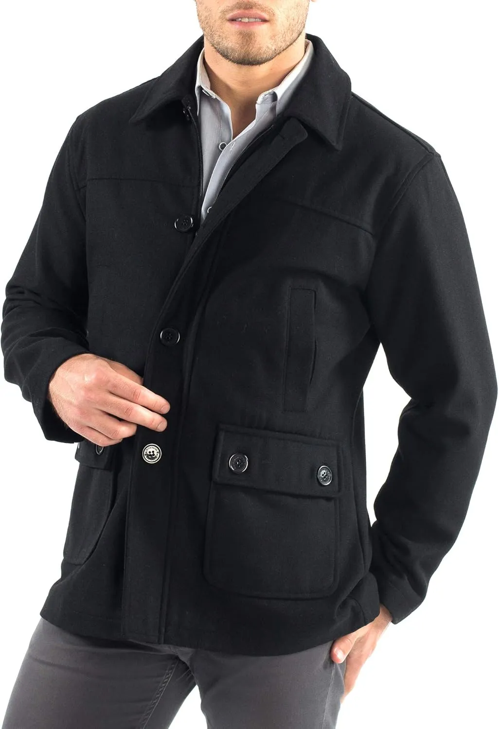 Alpine Swiss Wyatt Mens Classic Barn Coat