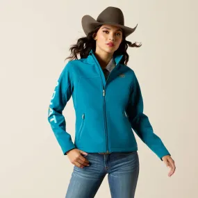 ARIAT WOMENS NEW TEAM SOFTSHELL JACKET OCEAN DEPTHS