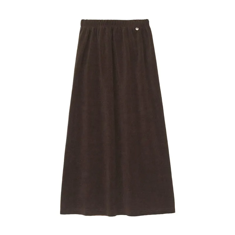Autumn Minimalist Corduroy Casual A-Line Skirt