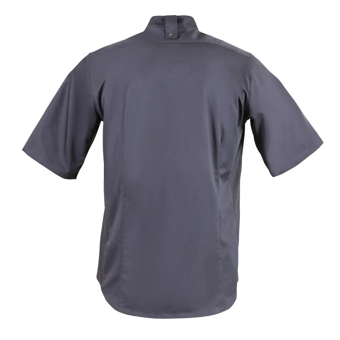 BB712-M Southside Band Collar Chefs Jacket Charcoal Size M