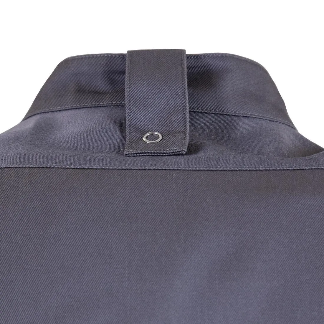 BB712-M Southside Band Collar Chefs Jacket Charcoal Size M