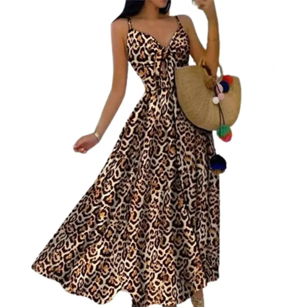 Boho Beach Print Maxi Dress