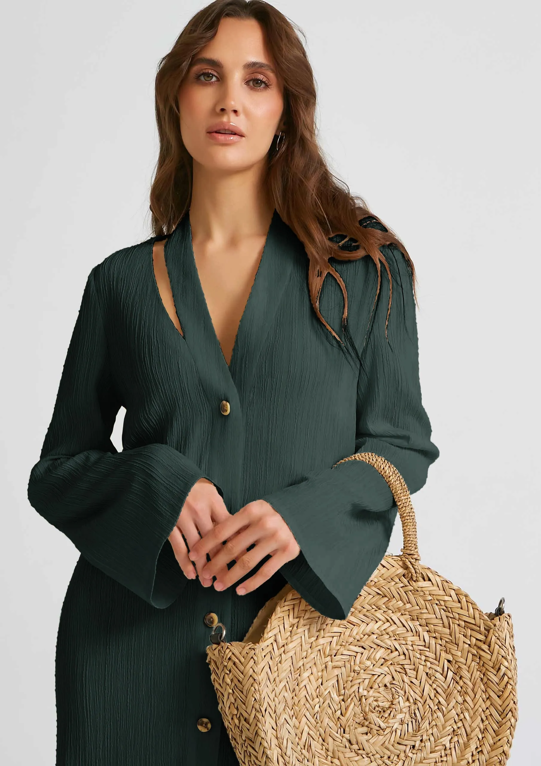 Chic Elegant Kaftan (Green)