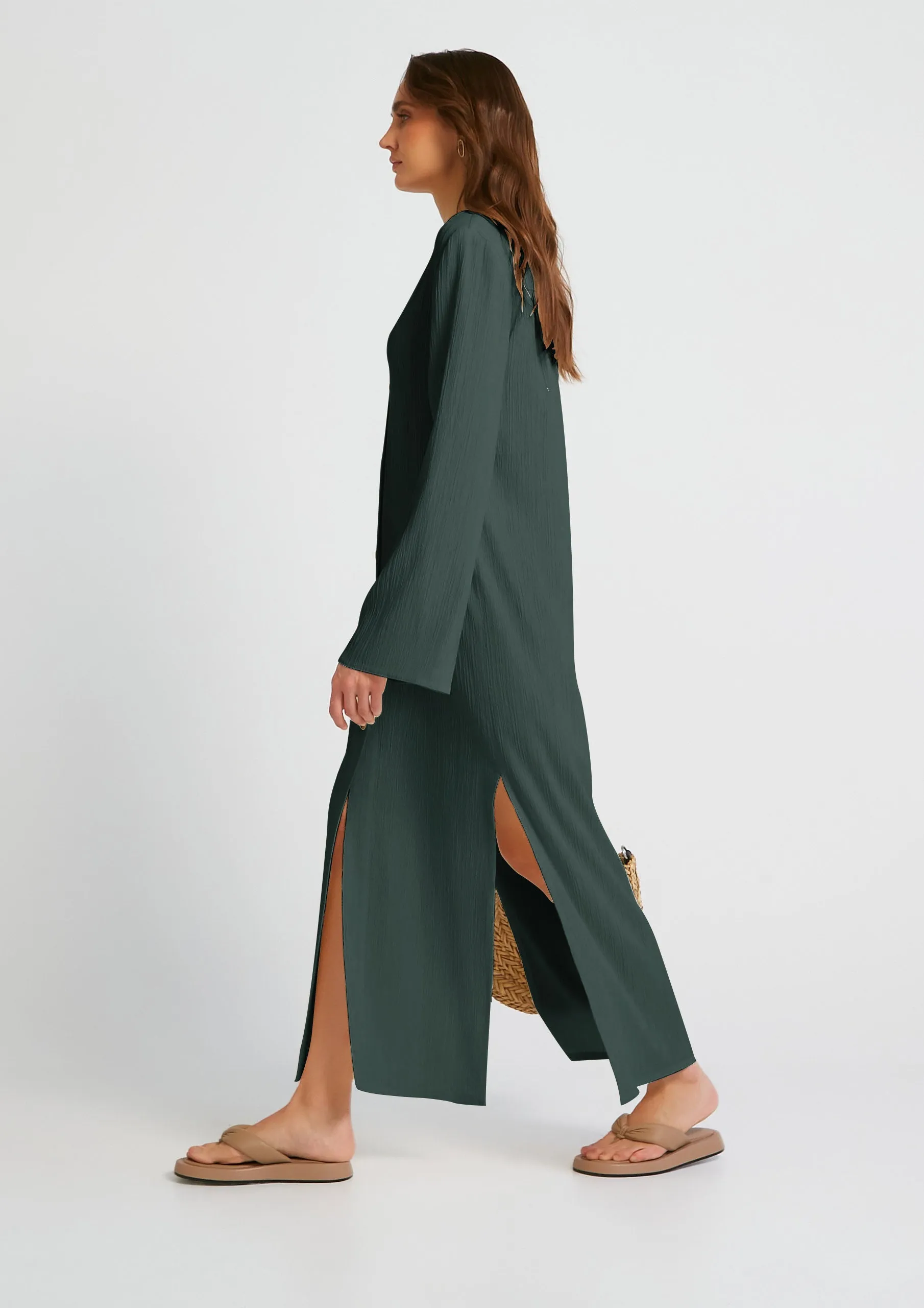Chic Elegant Kaftan (Green)