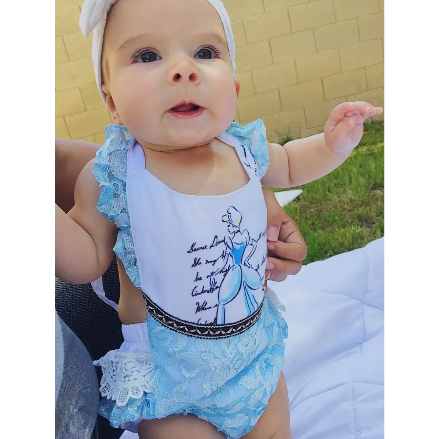 Cinderella Elegant Princess Lace Romper