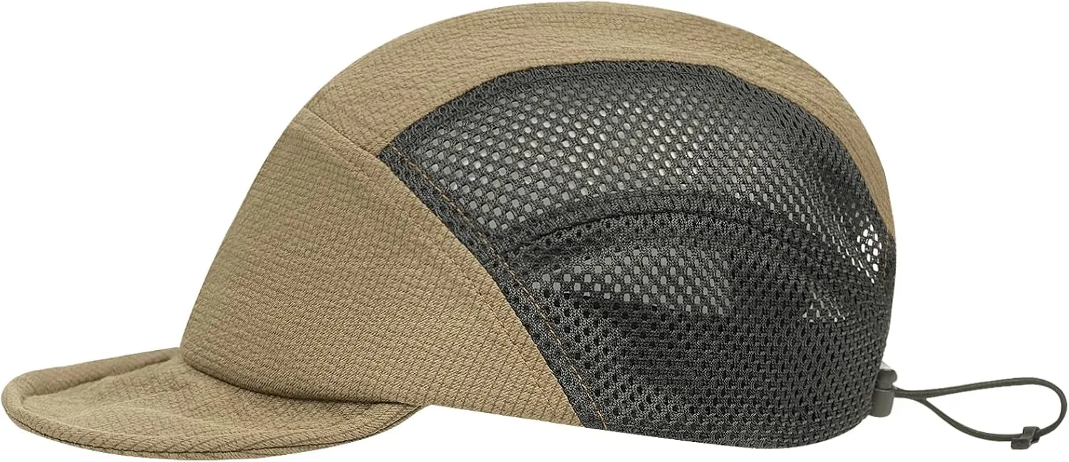 Croogo Mesh 5 Panel Cap Short Brim Baseball Caps Summer Breathable Short Bill Trucker Hat Sports Running Hat Camper Hats
