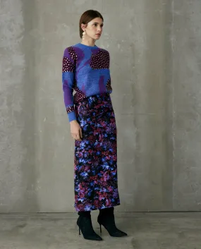 DOROTEIA | Falda midi drapeada