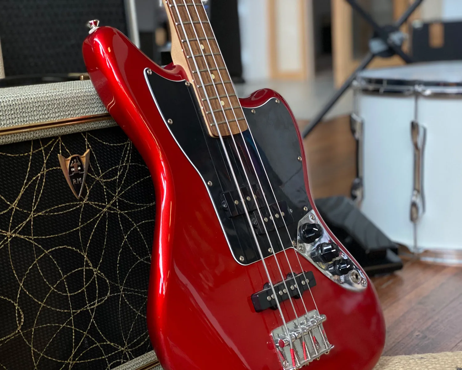 Fender Squier Vintage Modified Jaguar Bass Special SS - Candy Red