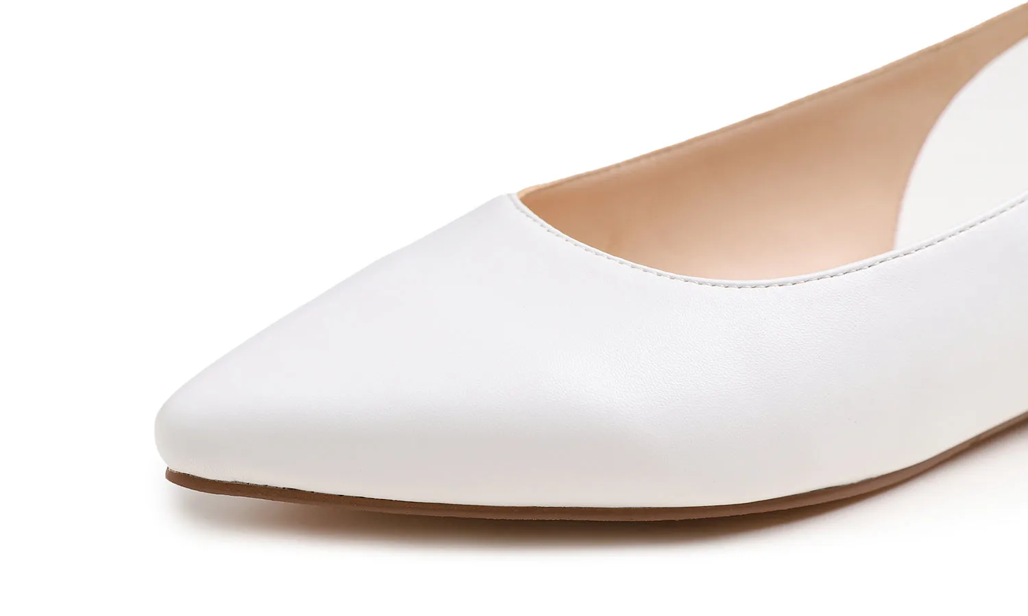 Feversole Pointed Toe Casual Slingback Flat Mules Women's Fashion Buckle Strap Slide Summer Slippers Vegan Leather