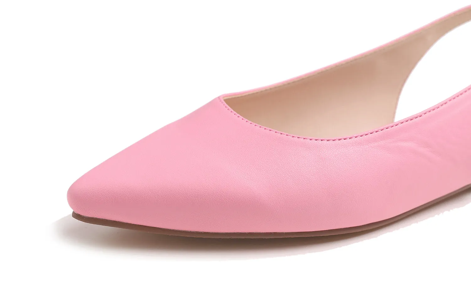 Feversole Pointed Toe Casual Slingback Flat Mules Women's Fashion Buckle Strap Slide Summer Slippers Vegan Leather