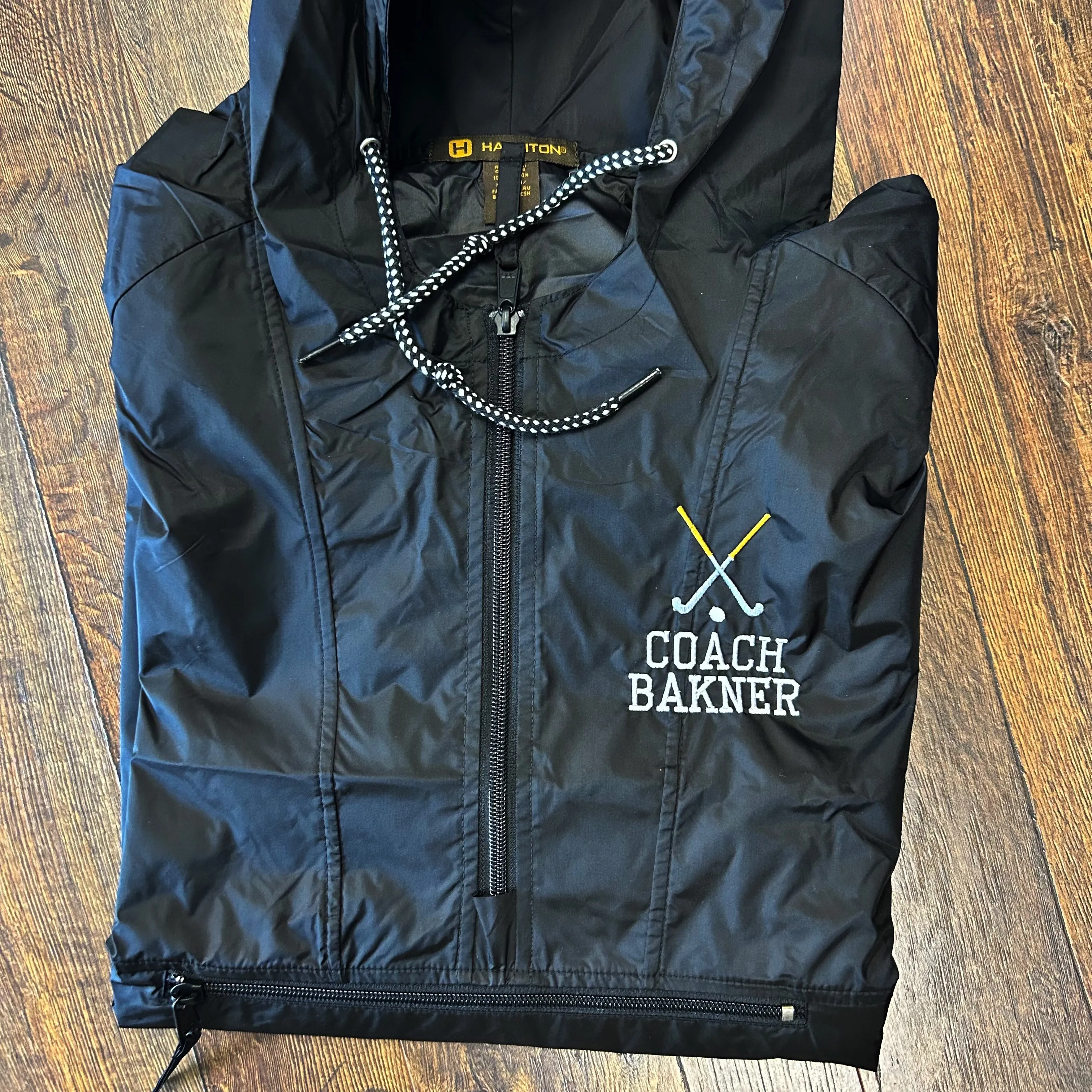 Field Hockey Coach Personalized Pull Over Rain Jacket