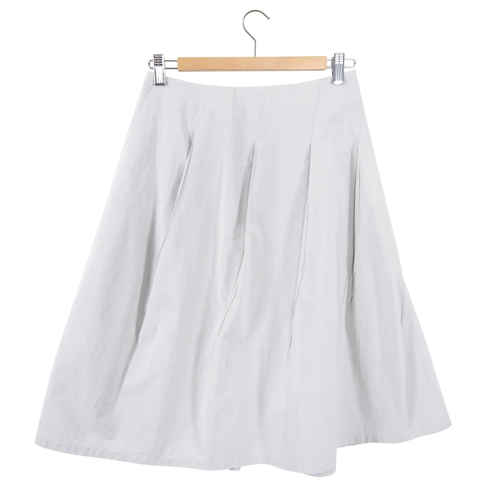 Jil Sander Light Dove Grey Cotton Twist Seam Skirt - FR36 / 4