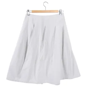 Jil Sander Light Dove Grey Cotton Twist Seam Skirt - FR36 / 4