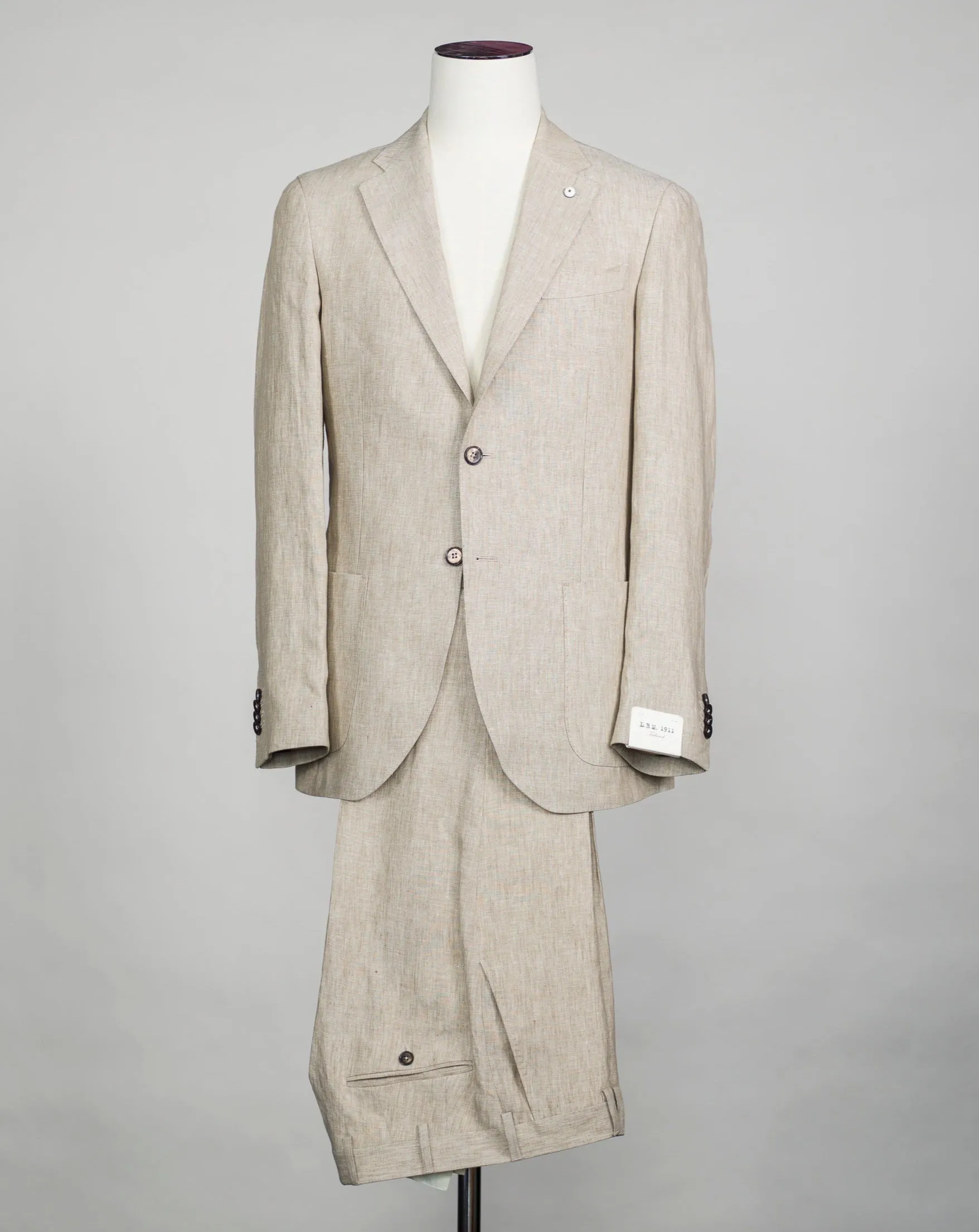 L.B.M. 1911 Linen Suit / Light Sand