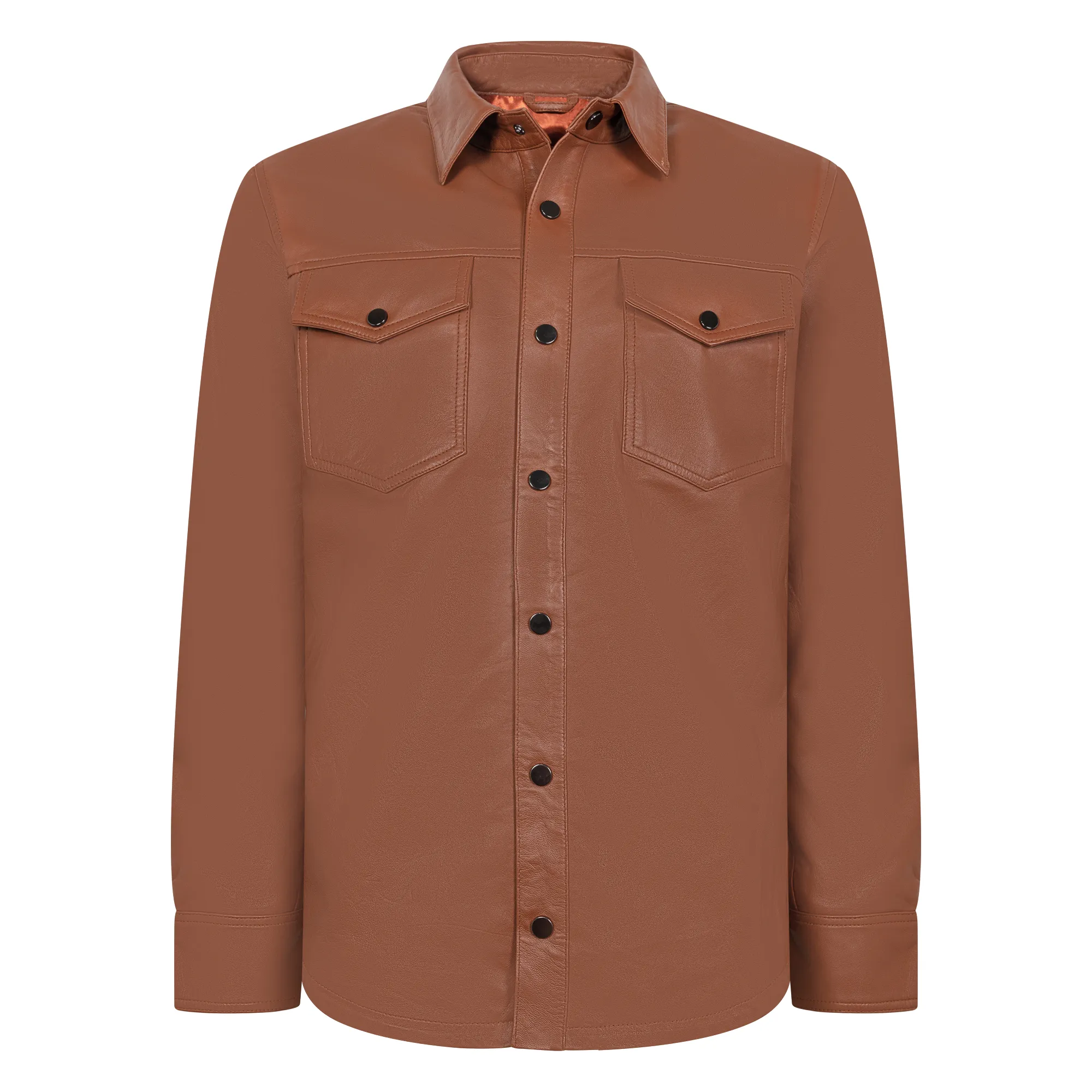 Leather shirt #2502