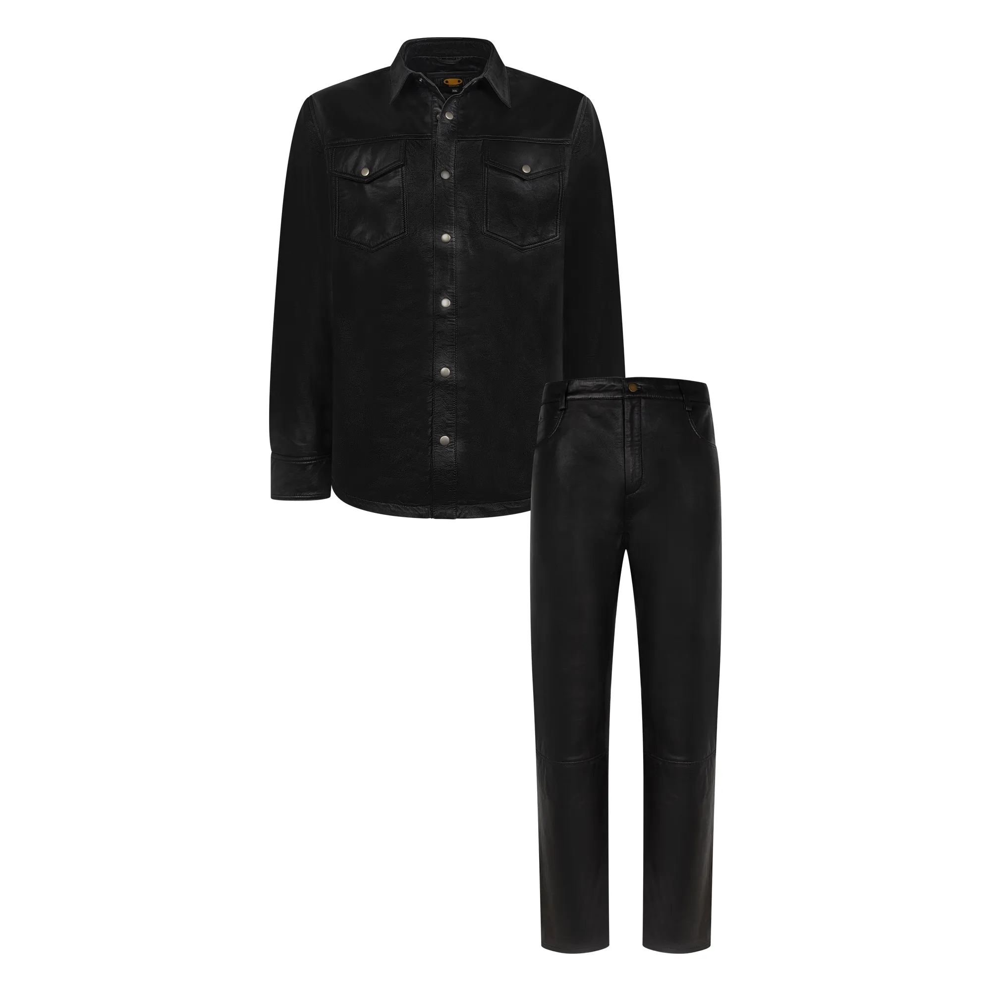 Leather shirt #2502