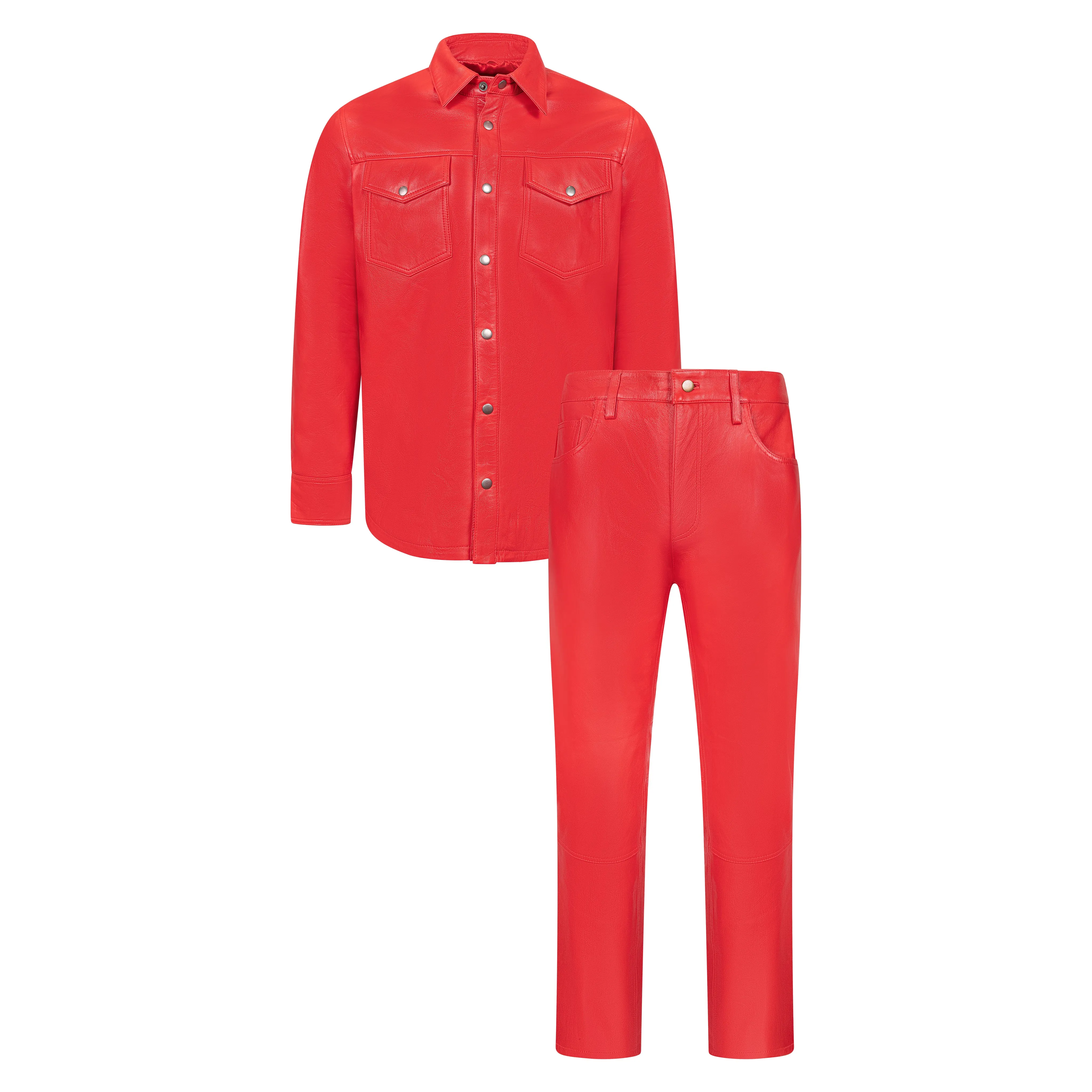 Leather shirt #2502
