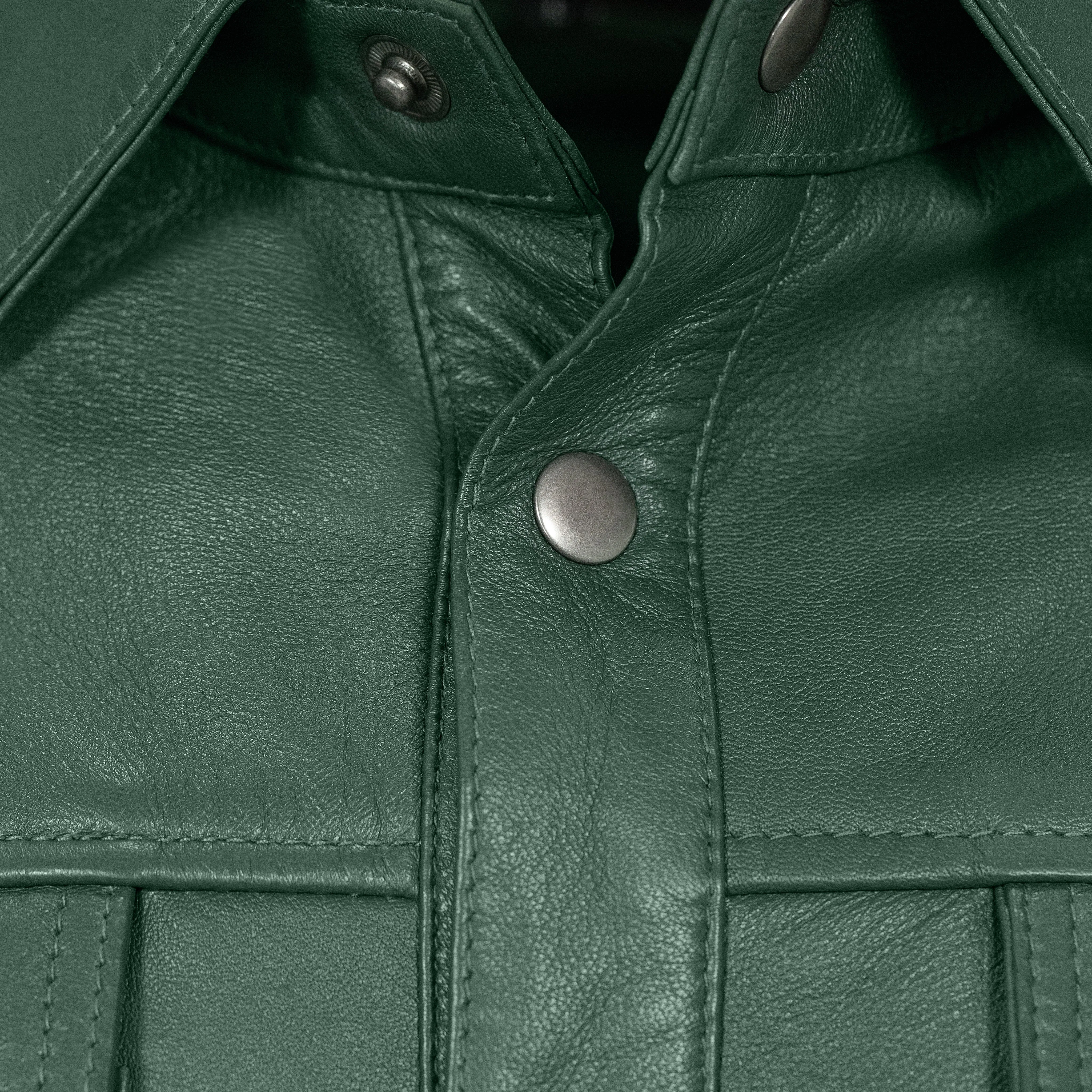 Leather shirt #2502