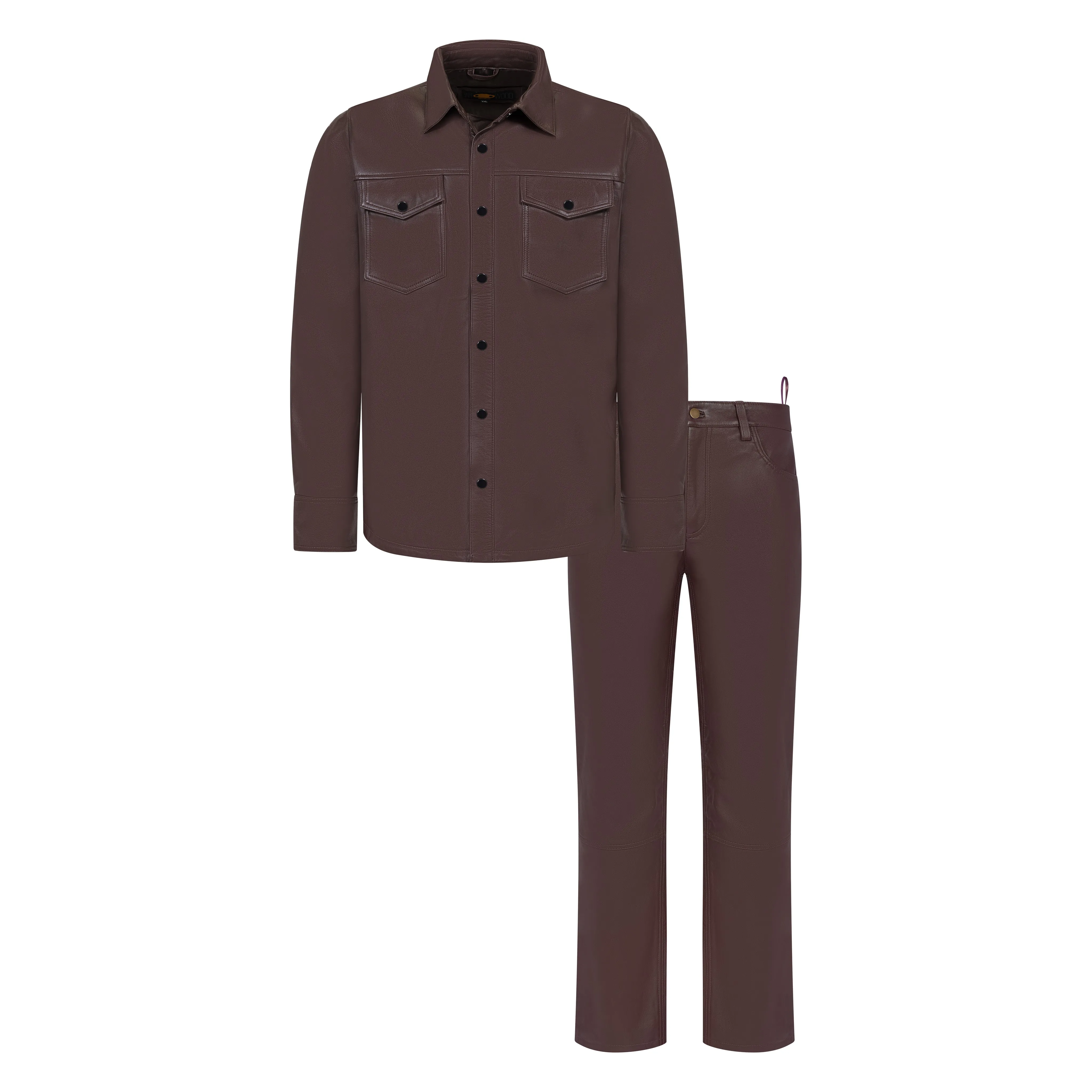 Leather shirt #2502