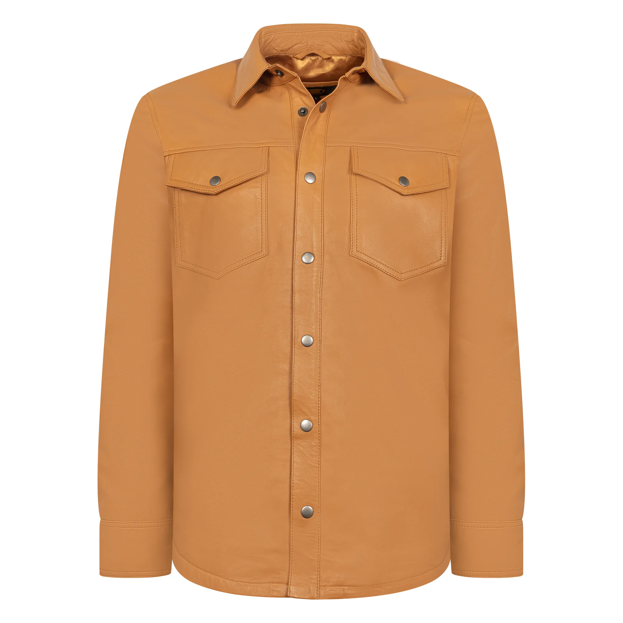 Leather shirt #2502
