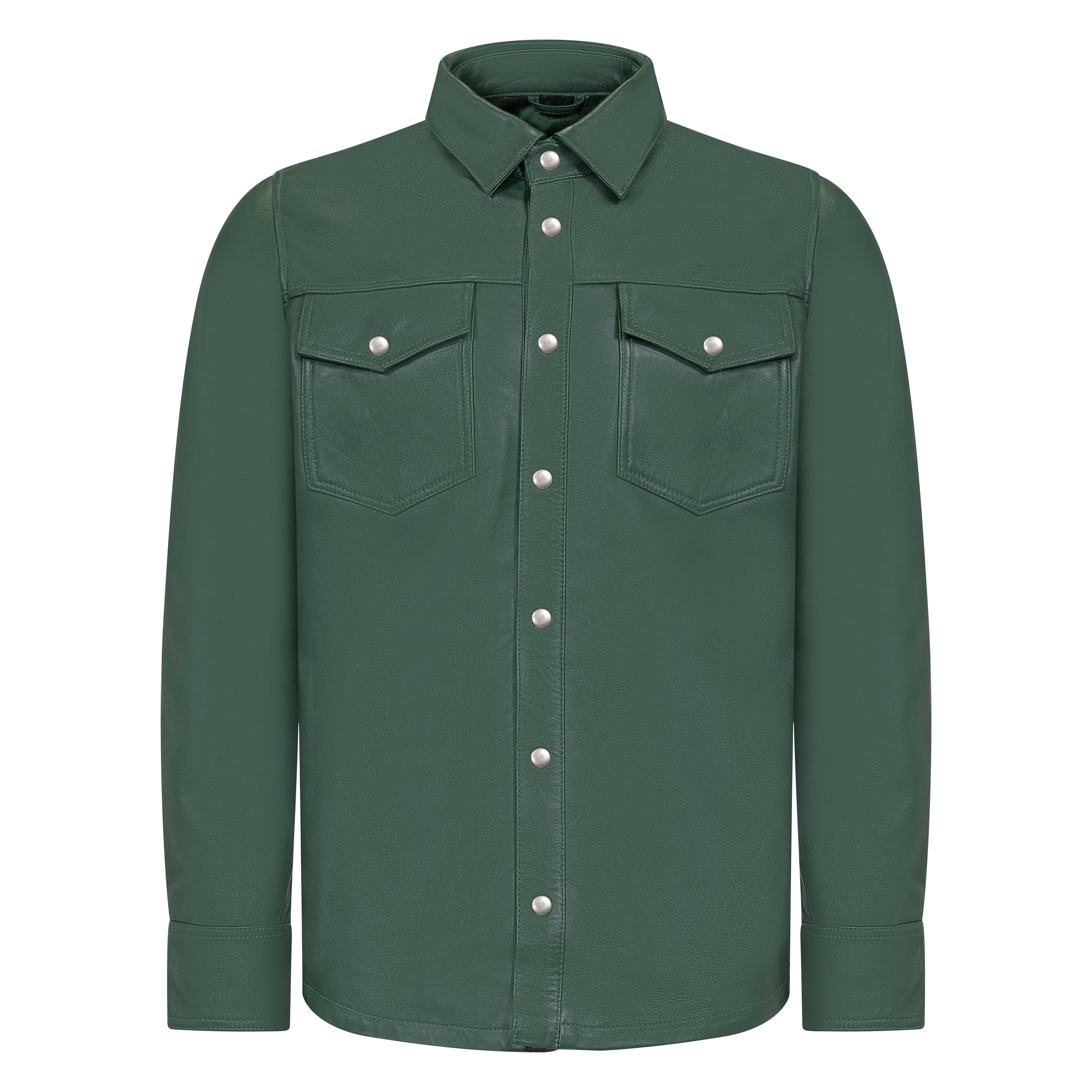 Leather shirt #2502