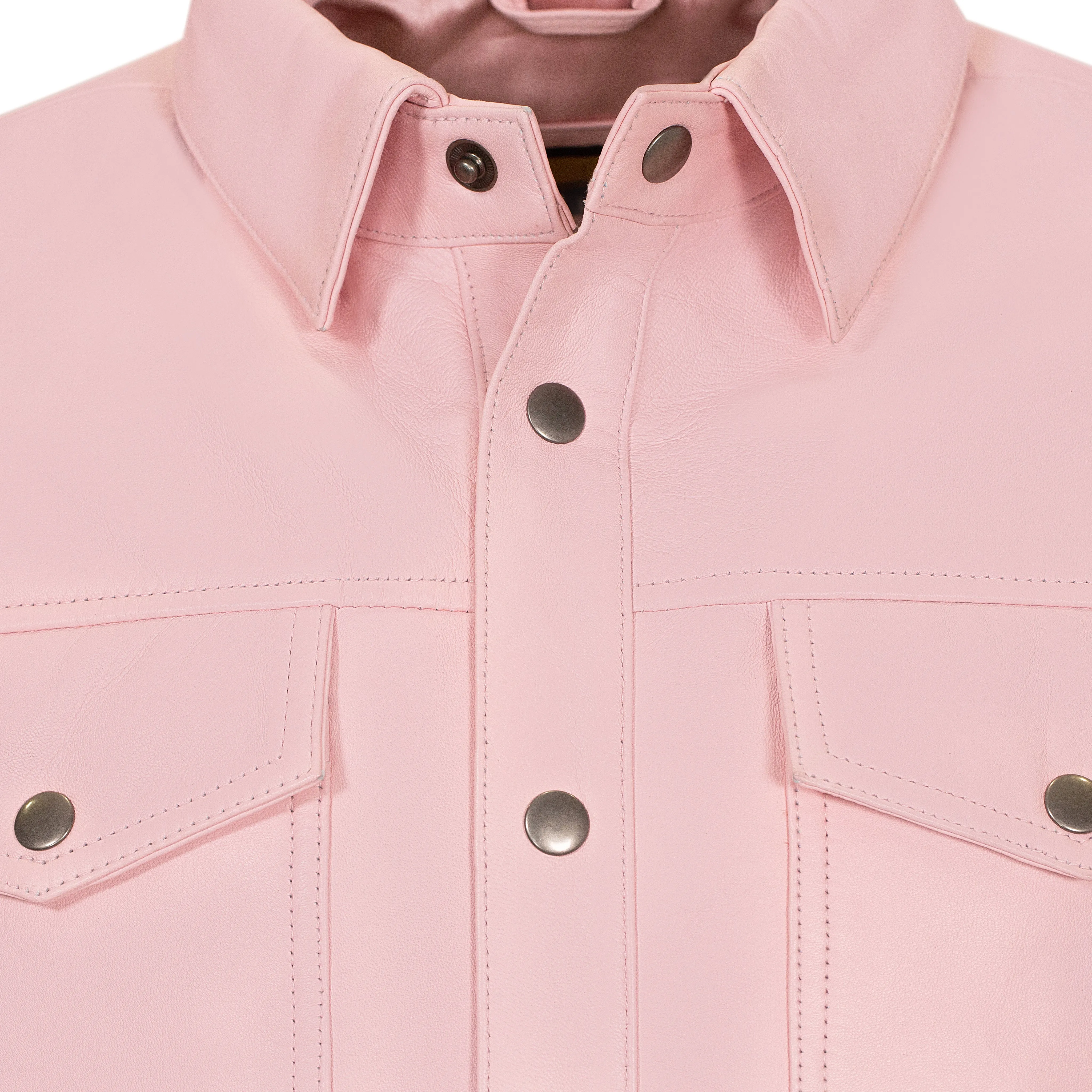 Leather shirt #2502
