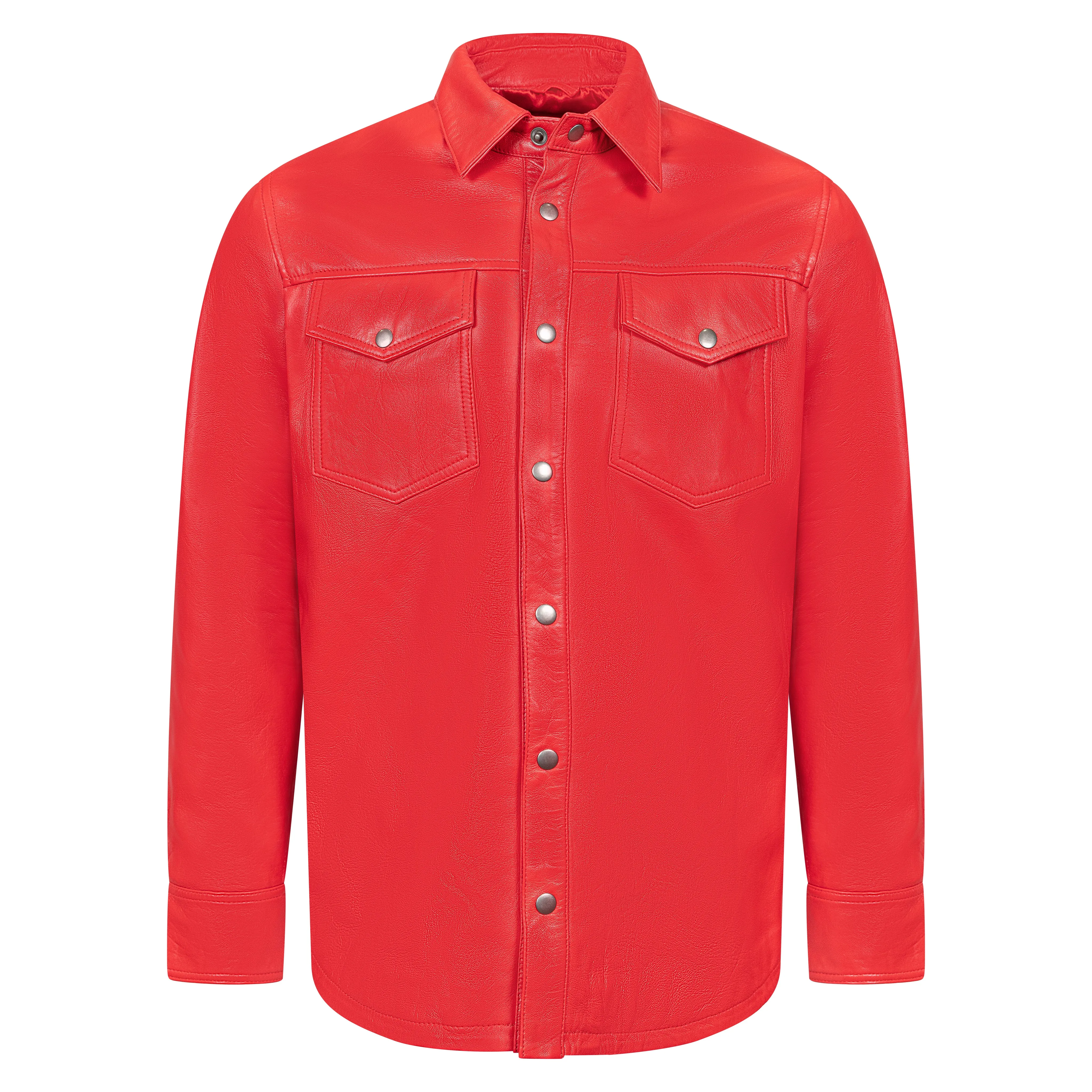 Leather shirt #2502