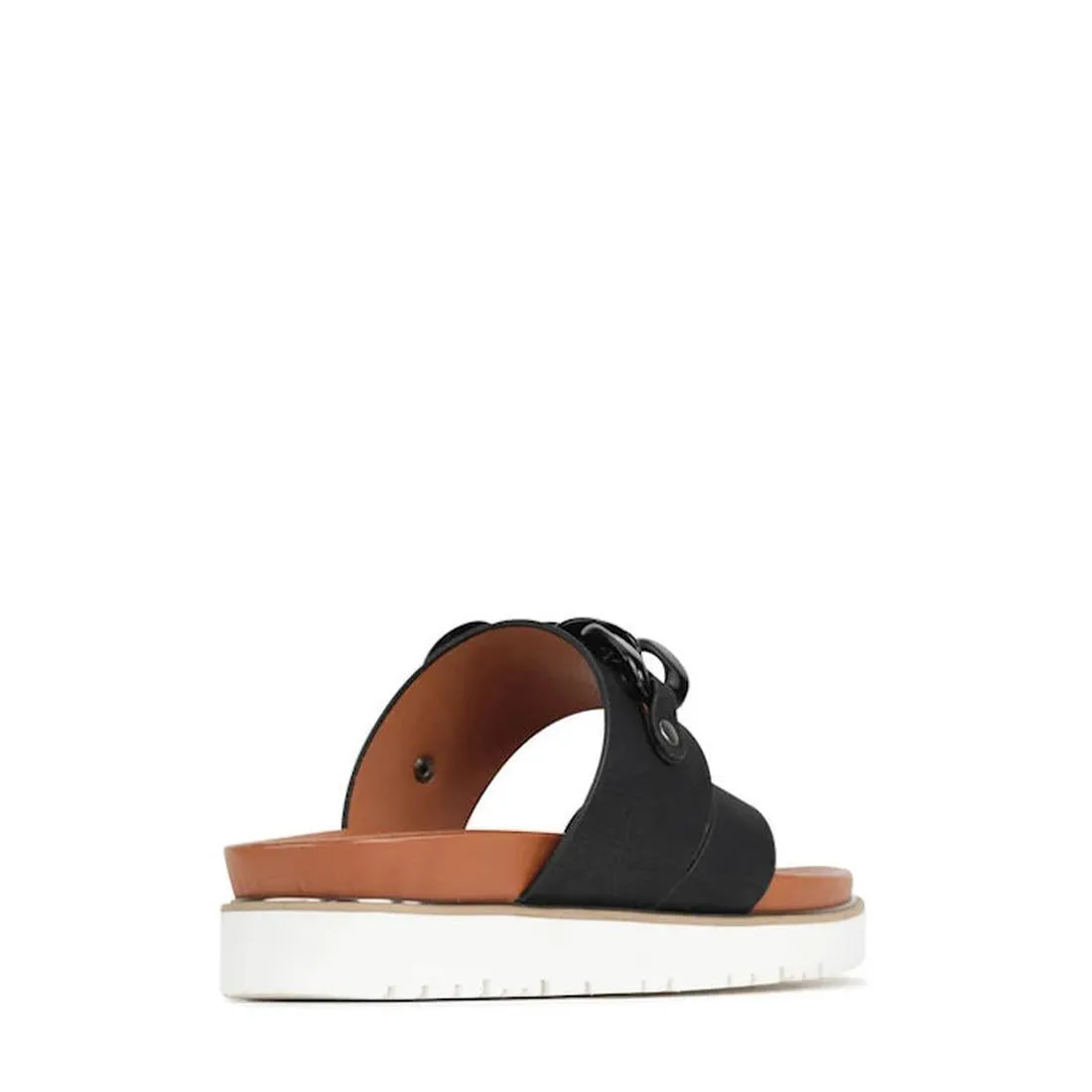 Los Cabos Cai Sandal with Chain Detail Black