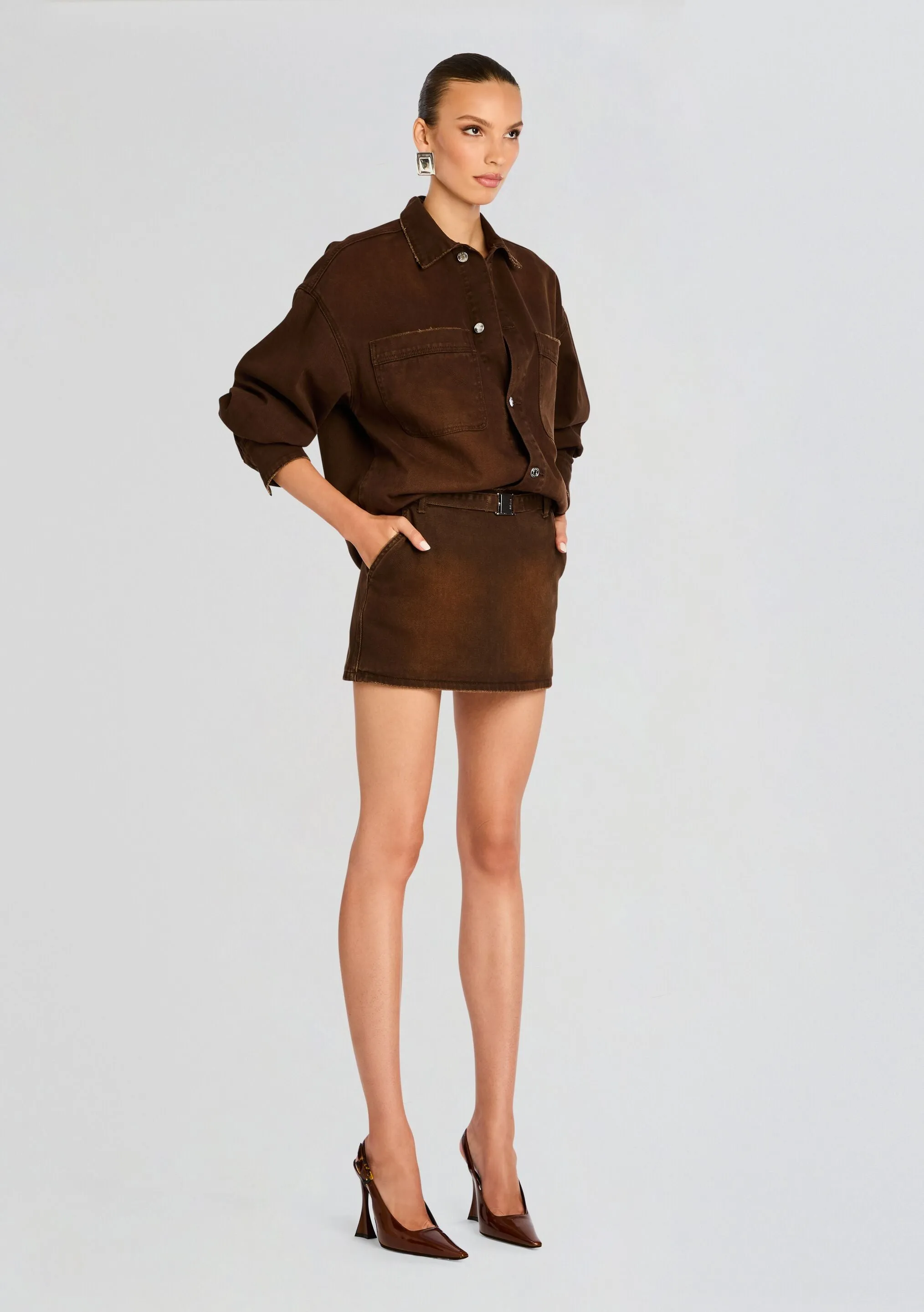 Marquise Mid Rise Mini Skirt