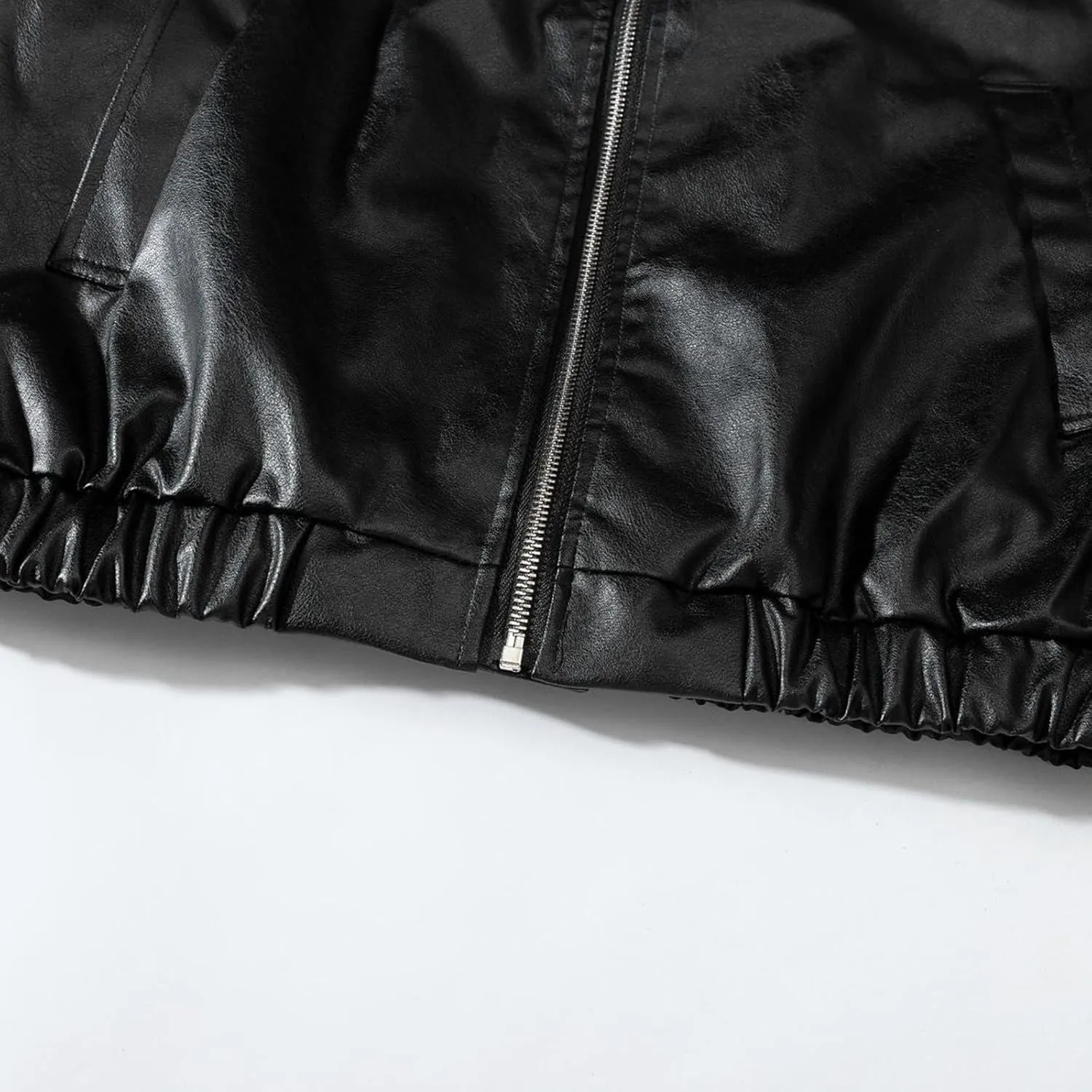 Mens Classic Faux PU Leather Jacket Trendy Winter Coat Casual Baggy Zipper Outerwear Motorcycle Biker Outfits