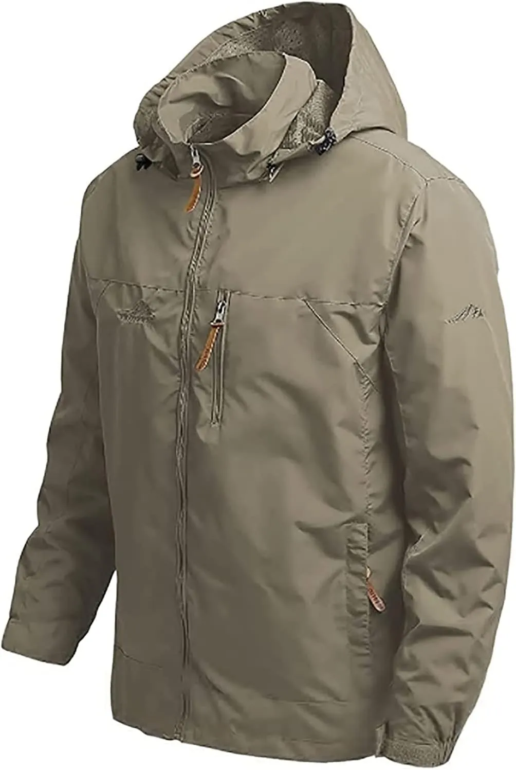 Men's Jacket, Waterproof Rain Jacket, Windproof Raincoat for Cycling, Breathable Hardshell Windbreaker