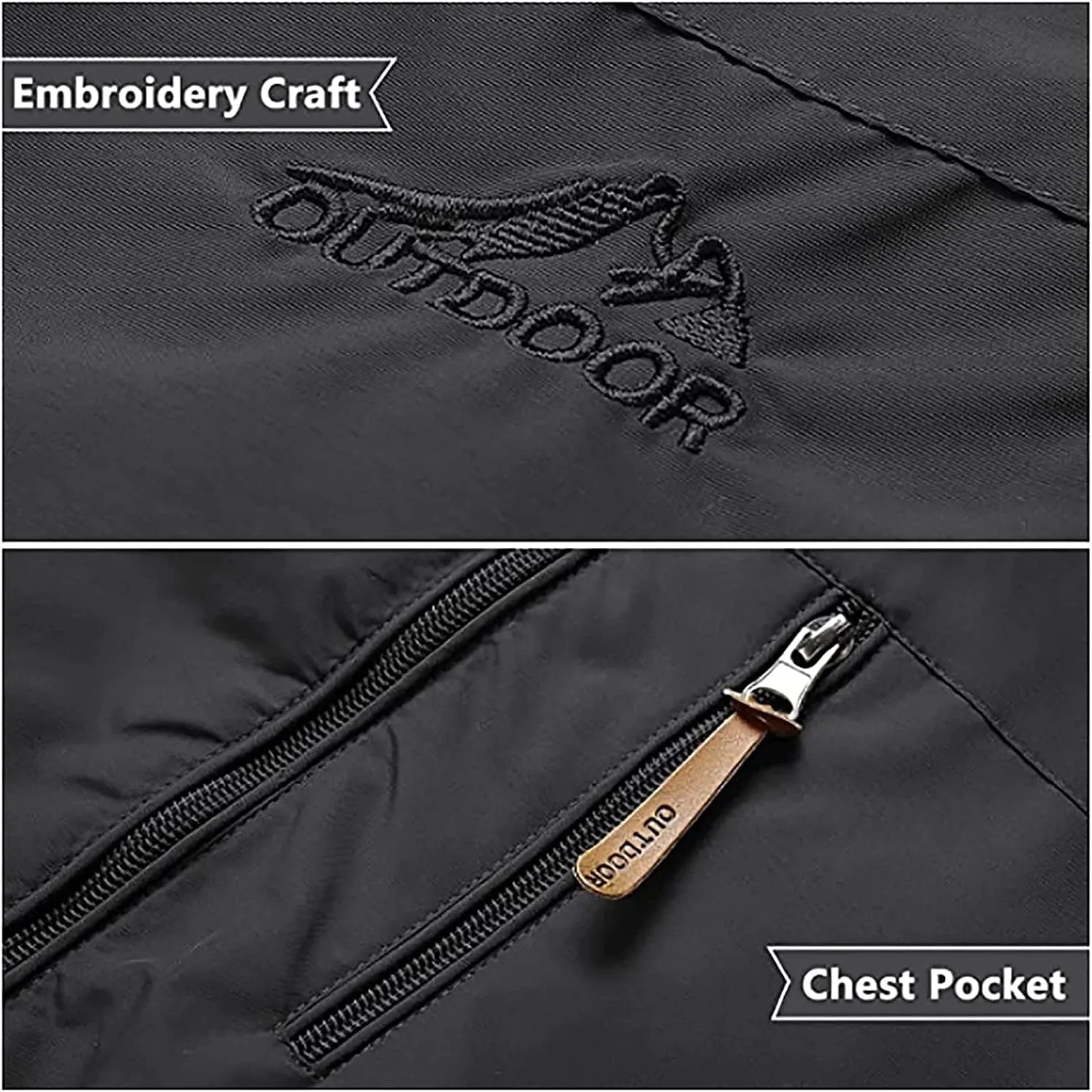 Men's Jacket, Waterproof Rain Jacket, Windproof Raincoat for Cycling, Breathable Hardshell Windbreaker