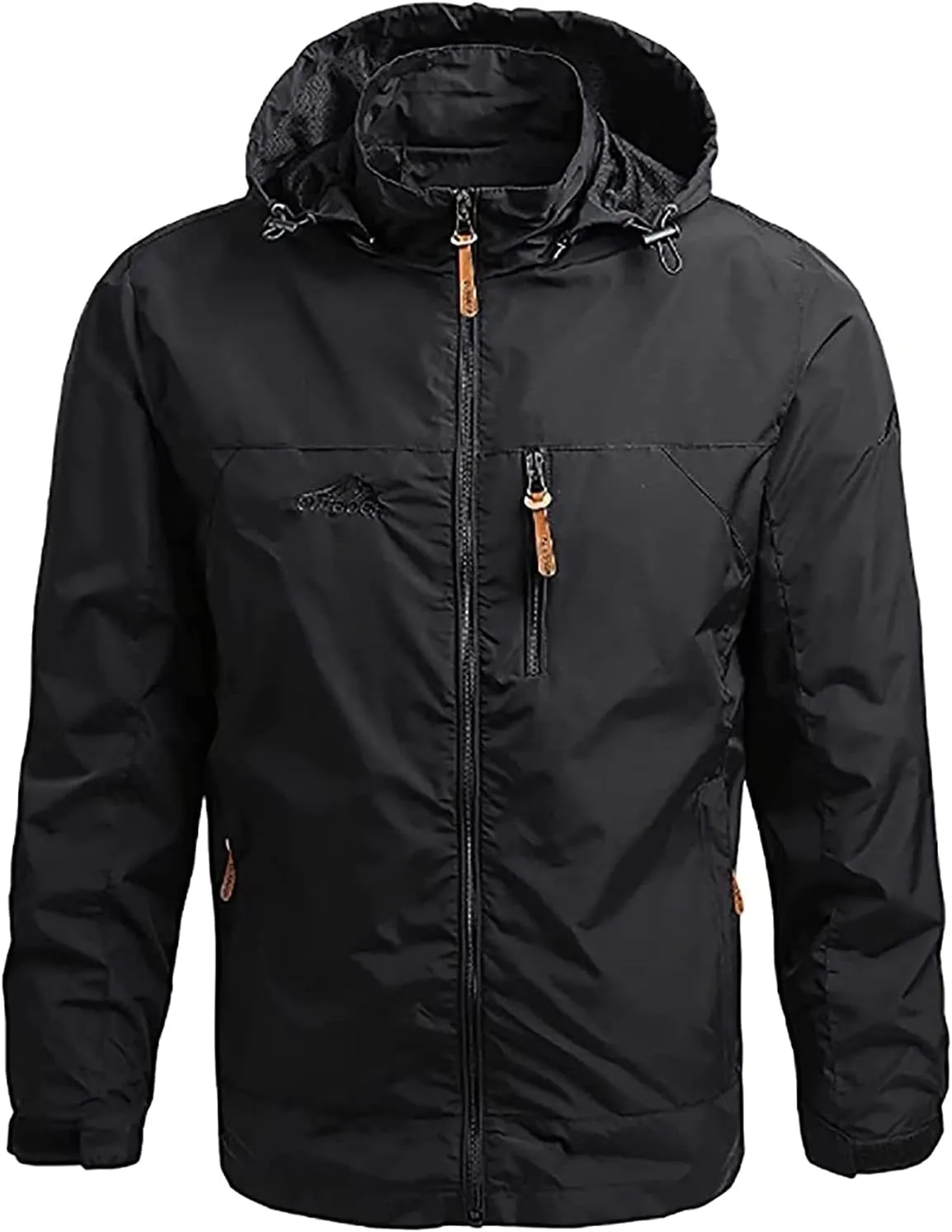 Men's Jacket, Waterproof Rain Jacket, Windproof Raincoat for Cycling, Breathable Hardshell Windbreaker