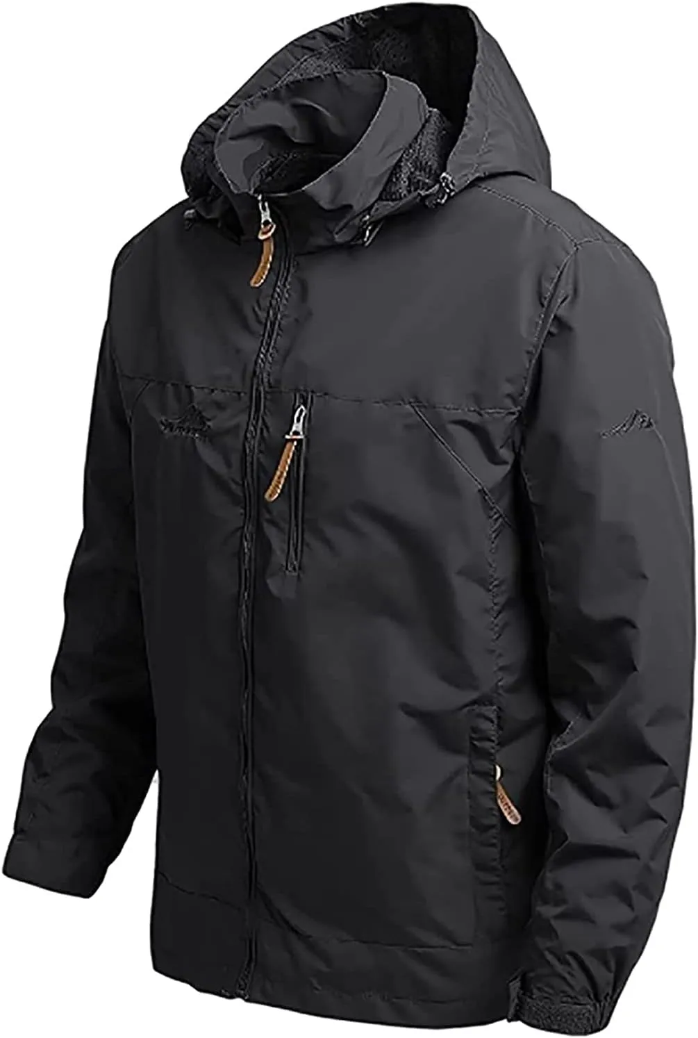 Men's Jacket, Waterproof Rain Jacket, Windproof Raincoat for Cycling, Breathable Hardshell Windbreaker