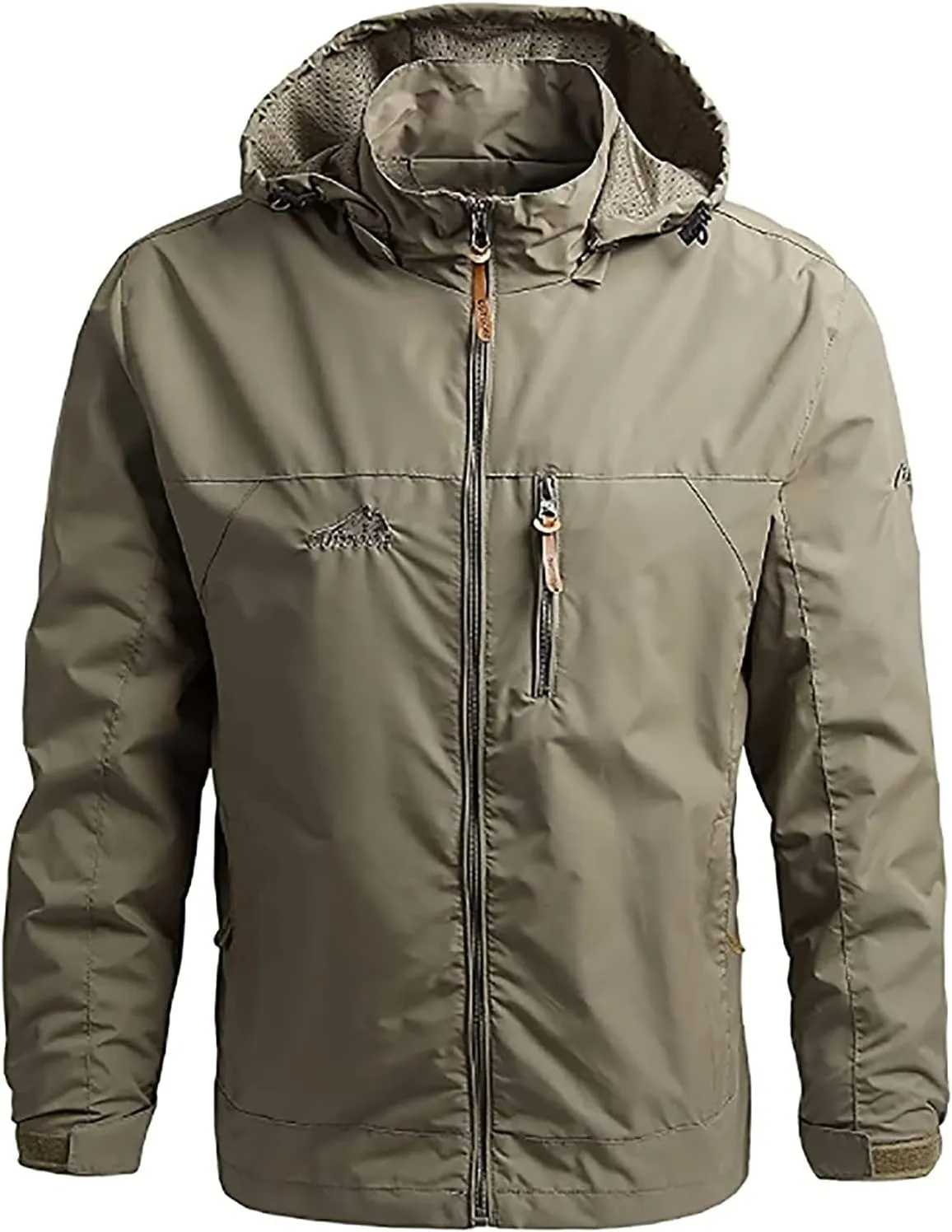 Men's Jacket, Waterproof Rain Jacket, Windproof Raincoat for Cycling, Breathable Hardshell Windbreaker