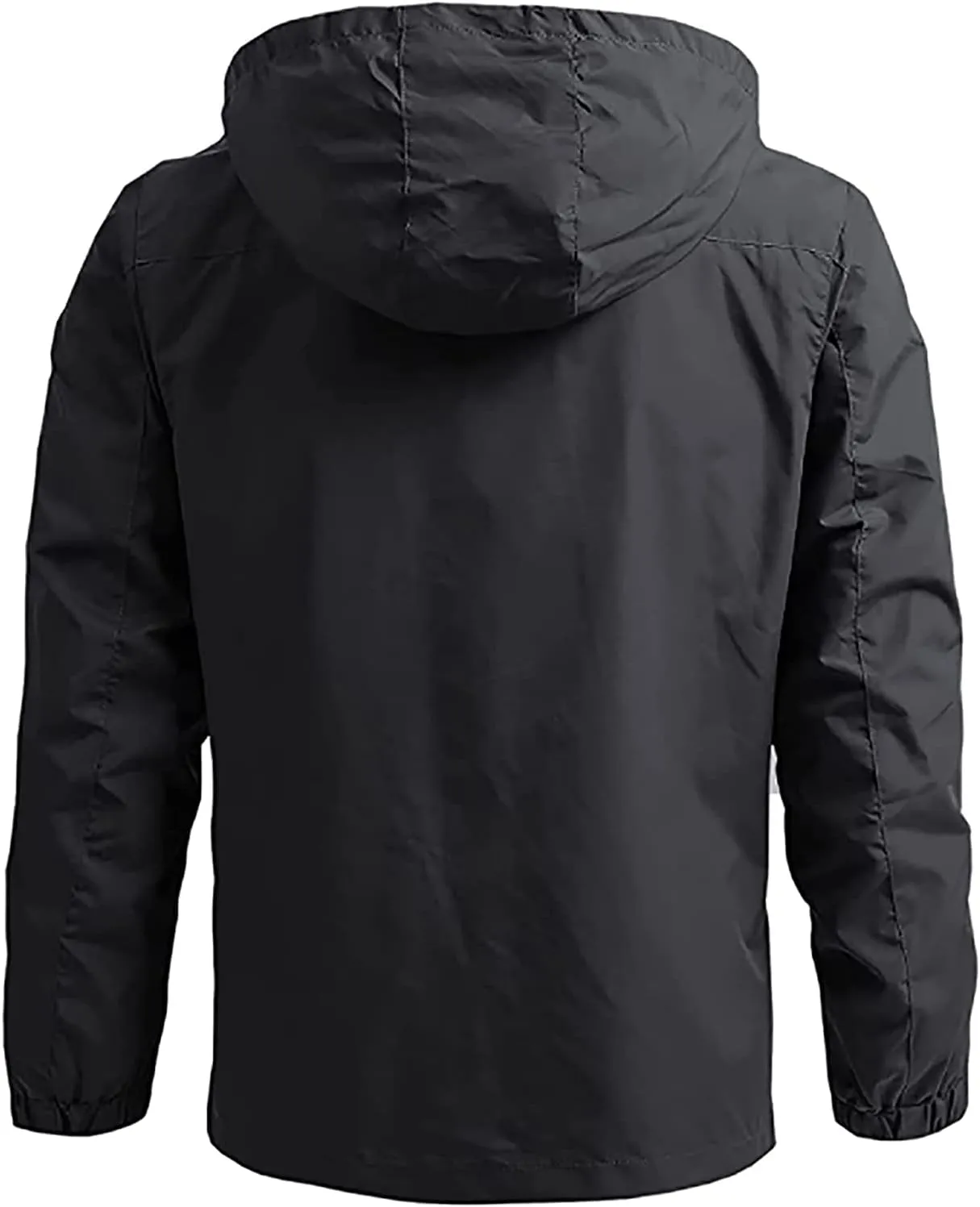 Men's Jacket, Waterproof Rain Jacket, Windproof Raincoat for Cycling, Breathable Hardshell Windbreaker