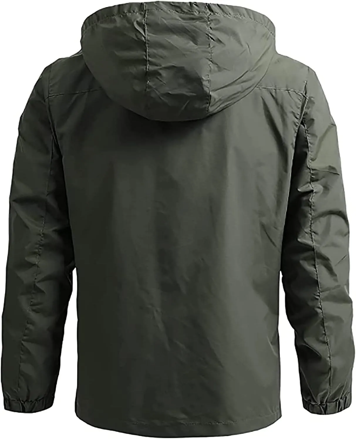 Men's Jacket, Waterproof Rain Jacket, Windproof Raincoat for Cycling, Breathable Windbreaker Transitional Jacket