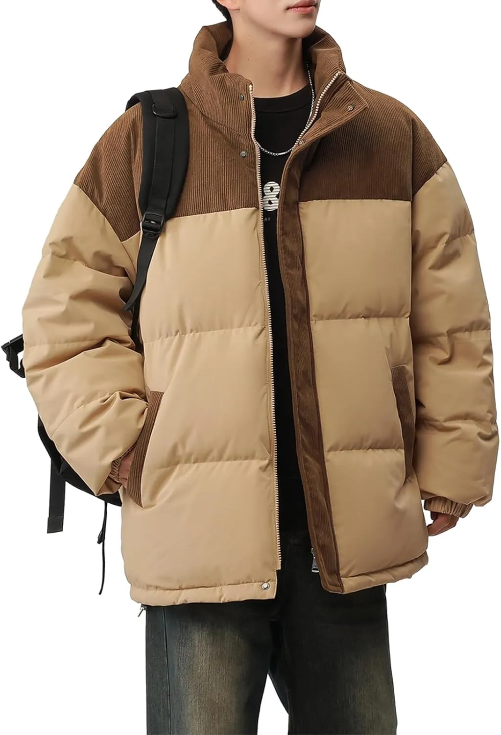 Men's Lightweight Down Puffer Jacket, Water-Resistant, Packable, Breathable, Multiple Colors