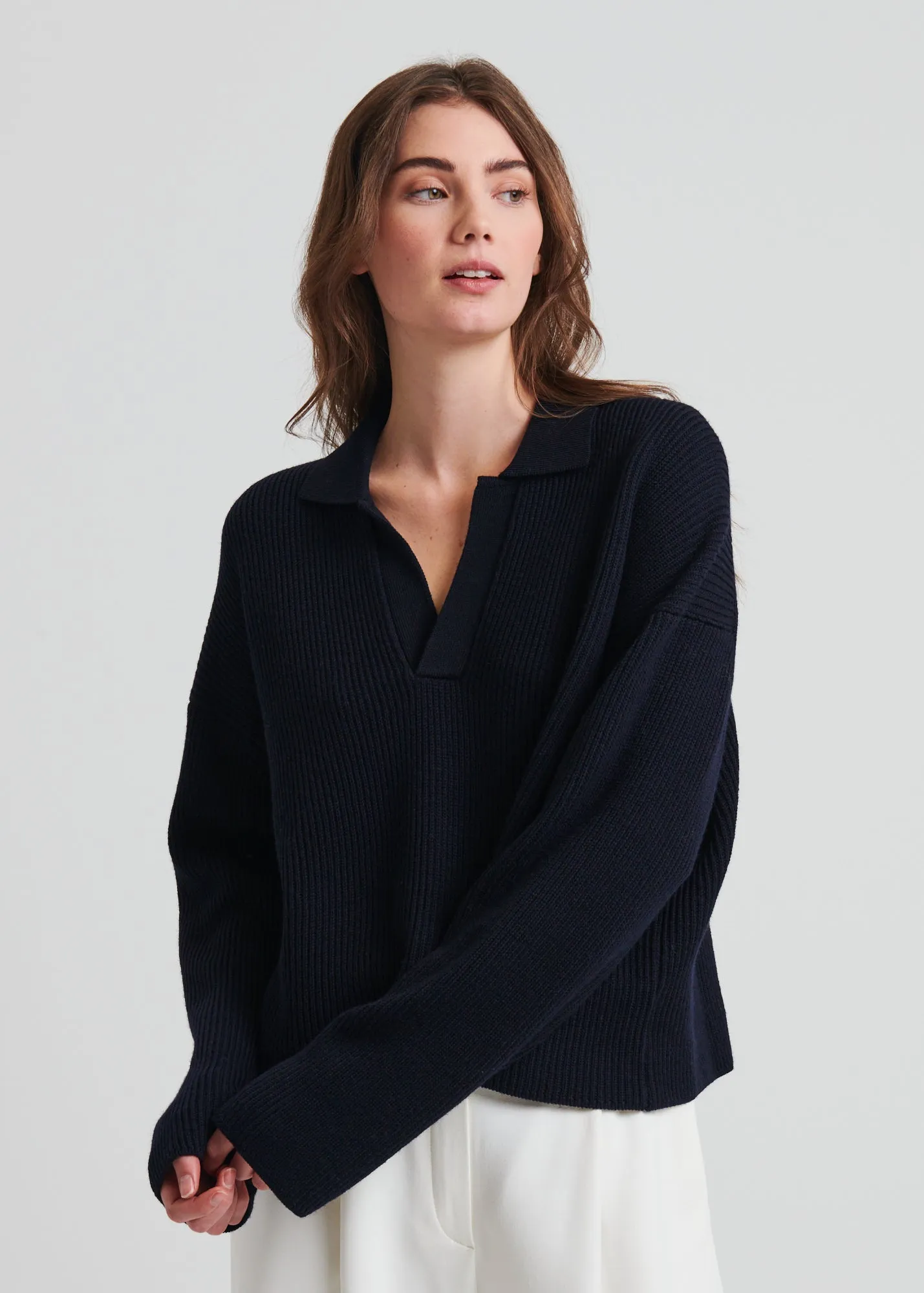 Merino Relaxed Polo