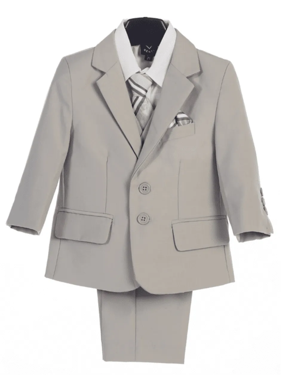 Page Boy Suit - Light Grey - Regular Fit