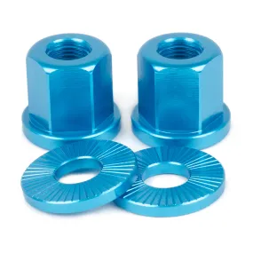 Shadow Conspiracy Featherweight Alloy Axle Nuts 3/8" - Blue