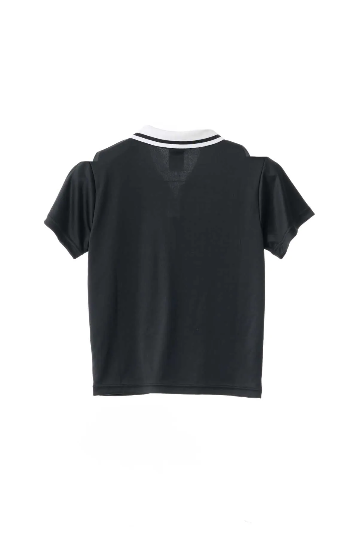 SOLID FOOTBALL POLO SHIRT - BLACK