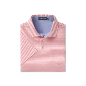 Southern Marsh - Nantucket Relaxed Polo - Coral Stripe