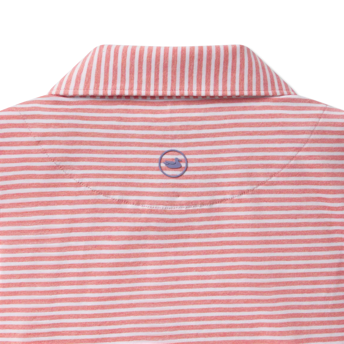 Southern Marsh - Nantucket Relaxed Polo - Coral Stripe