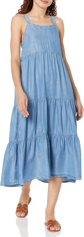 The Drop Women's Britt Tiered Maxi Tent Dress