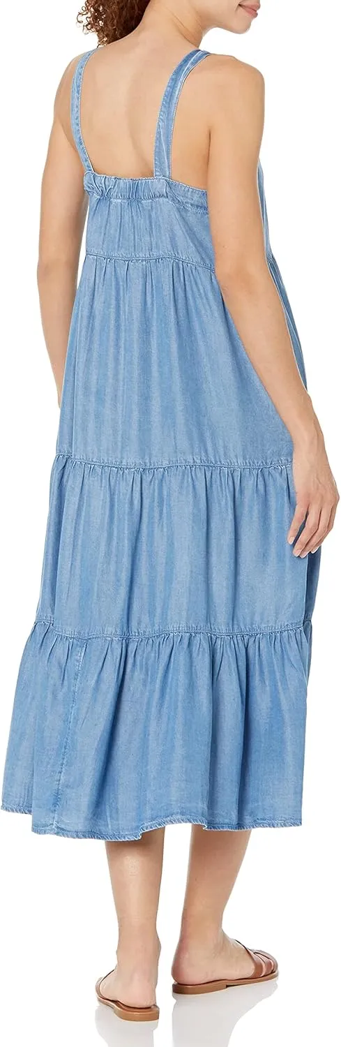 The Drop Women's Britt Tiered Maxi Tent Dress