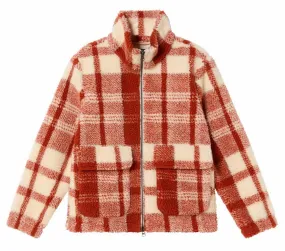 THINKING MU Sophie jacket red picnic checks women