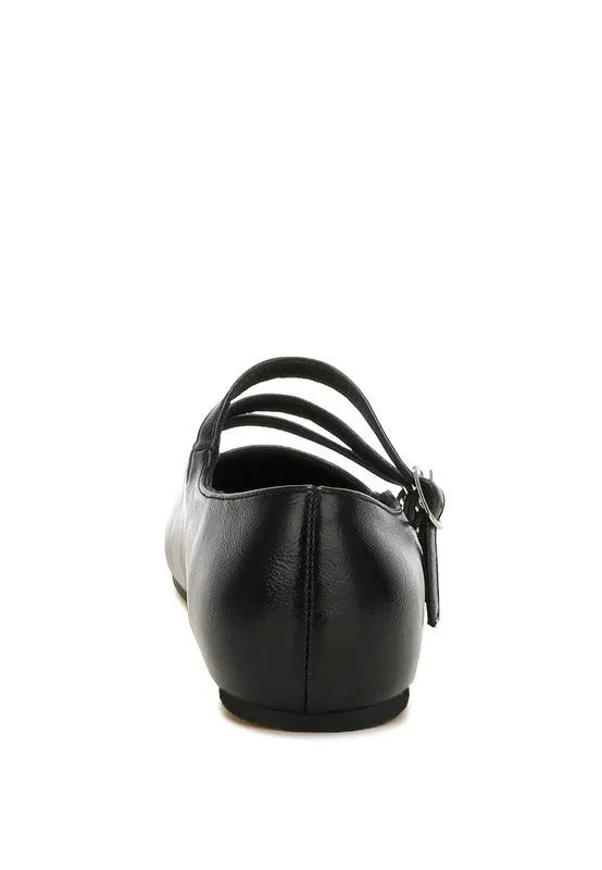 Triple Strap Mary Jane Flat